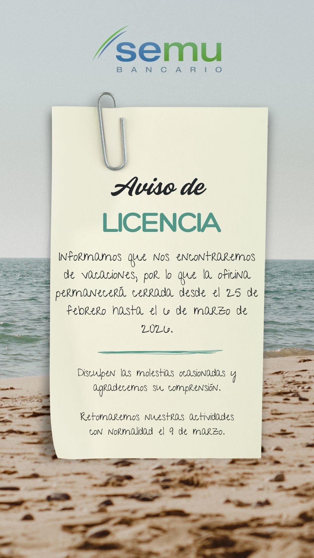 Aviso Licencia